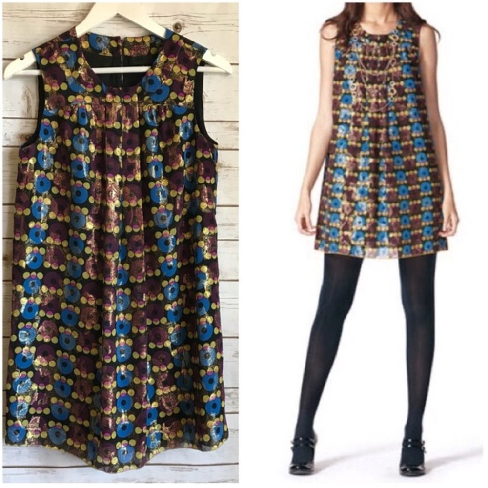 ANNA SUI For Target Metallic Mod Dress